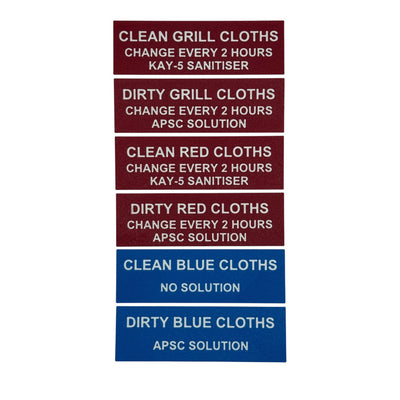 McDonald’s Cleaning Cloth Labels